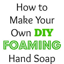 diy foaming hand soap